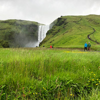 Skógafoss (see the path up the side - we climbed it)