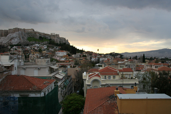 View of the Acropolis from the roof of the Electra Palace Hotel