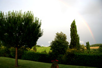 The double rainbow from our patio