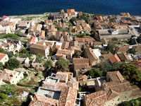 Looking down at the lower town (Kastro) from the upper town