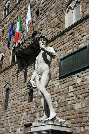 Florence: David replica in Piazza della Signoria