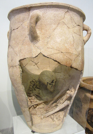Mummy in an urn