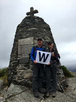 The "W" flag makes its first appearance at McKinnon's memorial