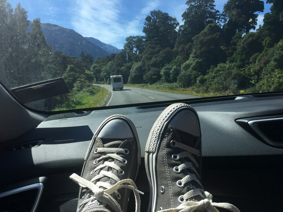 Starting our drive over Arthur's Pass