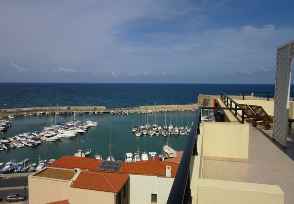 View from our fabulous balcony at the Lato Boutique Hotel