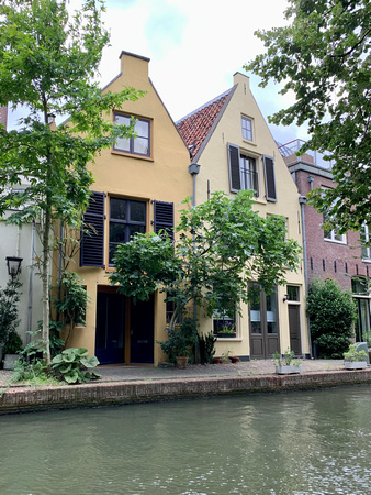 Our little rental house in Utrecht (on left)