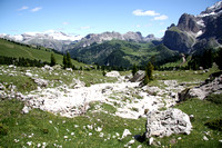 Rocky patch along the trail