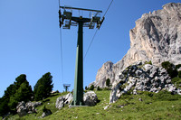 Many lifts in the area of the Langkofel