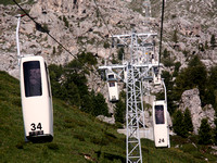 Telephone booths on cables