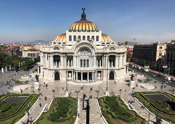 Palacio de Bellas Artes: classic view from the 5th floor of the Sears store across the street