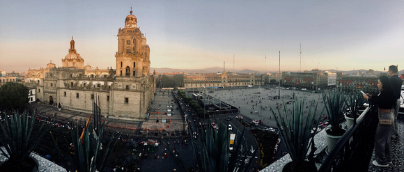 From Zocalo Central Hotel rooftop restaurant