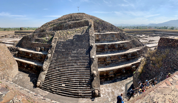 Temple of Ehécatl-Quetzalcoatl - at the top