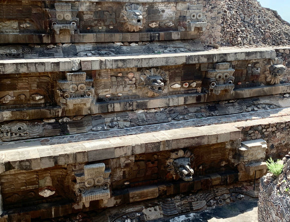 Temple of Ehécatl-Quetzalcoatl - up close