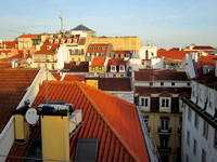 View of Bairro Alto from our apartment roof deck