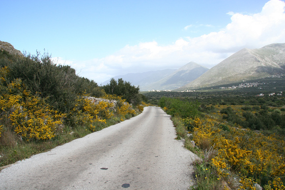 Remote road on the Mani
