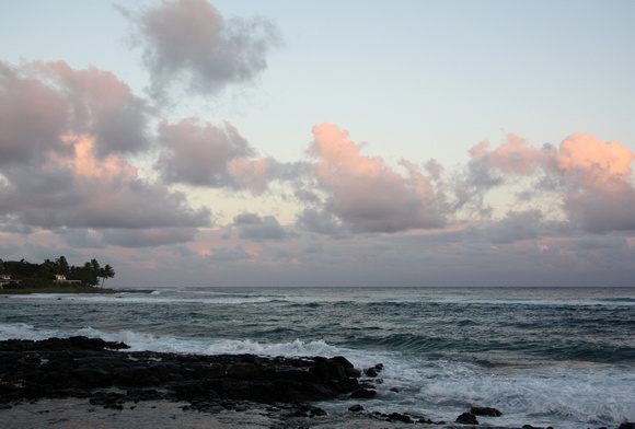 Sunset off Kuhio Shores