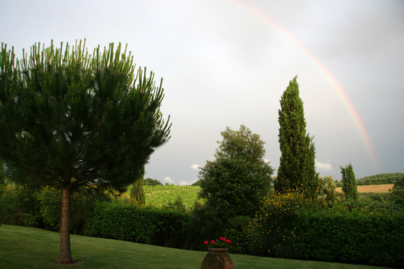 The double rainbow from our patio