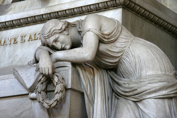 Florence: Santa Croce, Monument to Dante Aligheri